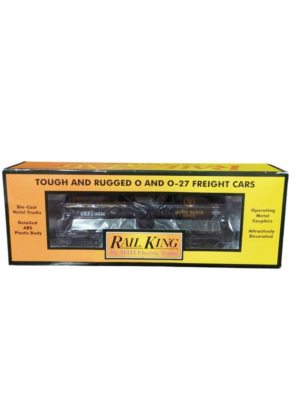 Rail King Texas Gulf Tank Car #14534 MTH Electric Trains O&O-27 Scale Die-Cast